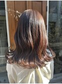 チョコレートブラウン　ロングウェーブ