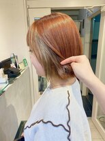 テトラ バイ ネオリーブ 横浜西口店(tetra by neolive)&nbsp;＊インナーベージュ×オレンジカラー＊[横浜/横浜駅]