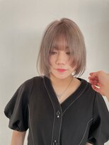 サクラ オモテサンドウ(SAKURA)&nbsp;グレージュ×フェイスレイヤーボブ◎表参道