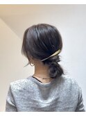 大人かわいいエギョモリ ミルクティーブラウン ひし形シルエット