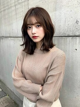 リンク(LinQ) ワンカールレイヤー美髪エアリーロングピンクブラウン