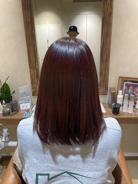 エンドロール(end roll) プレミアムストレート/バーガンディー