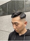 束感刈り上げビジネス七三ツーブロックアップバングwgdm