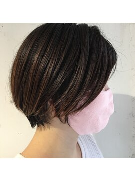 デパール 表参道店(depart) 大人可愛い30台40代50代前下がりショートボブくびれショート