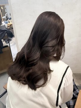 エレ 博多(ere) 【ere博多：川崎】ピンクブラウン×フェイスレイヤー×韓国巻き