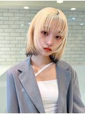 大人ミニボブハイトーンボブ前髪ありフェイスレイヤーK20250728R