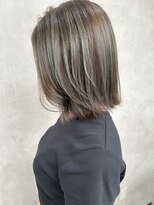 ルノン フィージュ(LUNON fieju)&nbsp;暗めカラーグランマッシュデザインカラーフェイスフレーミング