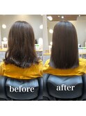  髪質改善ヘアエステ　ミディ　白髪染め　30代、４０代、２０代