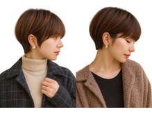 【1秒で垢抜ける大人の耳かけショート】横顔が一気にキレイに。】