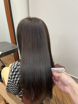 【innocence】西宮/髪質改善美髪矯正/地毛風カラー@宮本