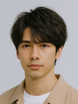 ハレ ヘアサロン(Hale hair salon) Hale刈り上げセンターパートフェザーパーマニュアンスパーマ原宿