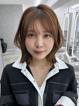 サンドイエナ 横浜店(sand yena) ボブディオリーブベージュ髪質改善縮毛矯正フェイスレイヤー