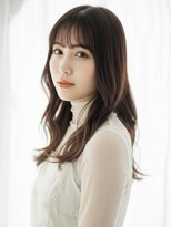 フレイムス ヘアアンドリラックス 赤羽店(Frames hair&relax) 学生20代30代◎前髪あり清楚系ニュアンスウェーブロング赤羽