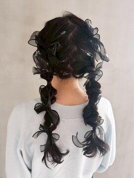 アルバム 銀座(ALBUM GINZA) ロングおくれ毛前髪カット韓国ヘア_ba579033