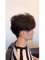 理容 おとべ 波巻き×縦落ちマッシュ