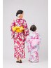 【通常12,000円 → 夏限定9,000円】 親子ペア＊浴衣着付け＋ヘアセット  