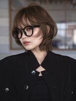 ラボヌールヘアーレーヴ 池袋店(La Bonheur hair reve)&nbsp;ミルクティーブロンド/ニュアンスウルフ/レイヤーボブ/ブラウン