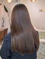 ミモザ(MIMOSA)&nbsp;オリーブベージュ×艶々ストレート