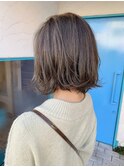 細めハイライトボブ