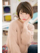 素髪感…計算ずくの前下がりボブa