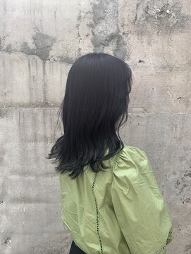シェノン 西梅田(CHAINON) 前髪/グレーベージュ/アッシュカラー/黒髪/暗髪/レイヤーロング
