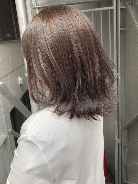 外ハネロブ × シナモンベージュ Hair Design Collet Ginza