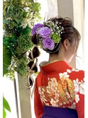 【コトノハ】かわいい着物ヘア 成人式 卒業式 振袖 袴ヘアー 2