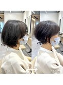Lond.海気　癖を活かしたショート　Before After