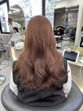 ロンド マーレ 天神大名店(Lond mare) ピンクブラウン/暖色カラー/カシスピンク/韓国ヘア/顔周りカット