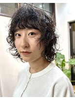 ナループロアオハナ(Nalu pu loa ohana) ウルフパーマ/レイヤーパーマ/ウルフカット/スパイラルパーマ