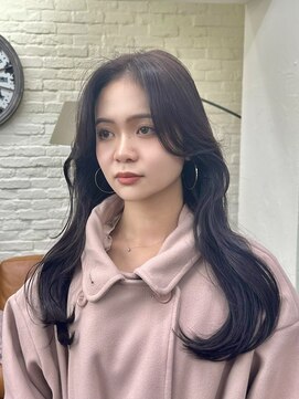 ジーテ 渋谷(gite) 韓国くびれヘア×パープルアッシュ「渋谷/髪質改善/髪質改善TR」