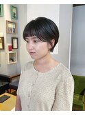おん眉ショート