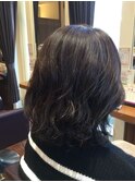 黒髪暗髪大人可愛いこなれゆるふわプードルパーマ20代30代40代