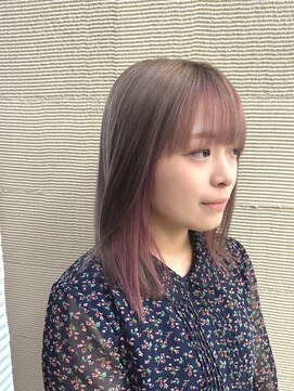 アウラ 高岡店(AULA) くすみベージュ×ピンク