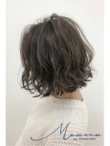 モアナ バイ ヘッドライト 新越谷店(Moana by HEADLIGHT) Moana【新越谷】#オリーブアッシュ#ミディアムボブ#大人可愛い