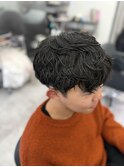 MEN’S HAIR/サーフカール/刈り上げセンターパート/木更津