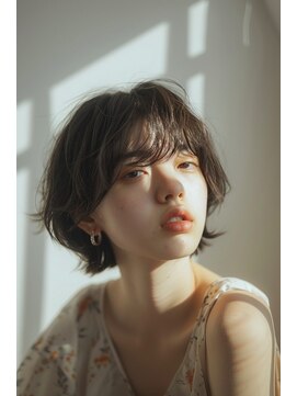 ラナ 新宿(lana) ミニウルフ／顔まわり/レイヤーカット【lana hair 新宿】