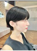 耳掛けナチュラルマッシュショート