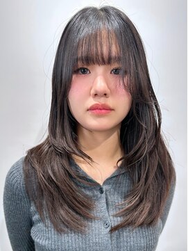 デビュー ヘアーメイク 黒髪/ボブルフ/ネビージュ/小顔/ワンレン/宜野湾/髪質改善/前髪