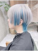 【DAYS 原宿】ブリーチデザイン　ホワイトシルバー