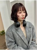 ボブパーマプードルパーマレディースパーマニュアンスパーマ奥東