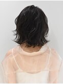 20代30代40代小顔ひし形デジタルパーマ前下がりショートボブ