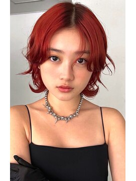 ストラマ(STRAMA) mizuno/レッドデザインカラー/ブリーチなしダブルカラー