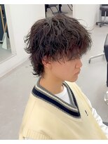 ブライト(BRIGHT)&nbsp;マッシュウルフ波巻きスパイラルパーマ