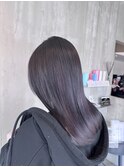 ブリーチあり暗め透明感ラベンダーグレージュ