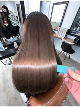 ヘアサロン エフ 渋谷(F) #アッシュブラウン #髪質改善カラー #艶カラー