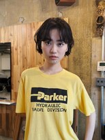 ヒュージ 三軒茶屋(huge)&nbsp;ショートボブ/ニュアンスパーマ/顔周りカット/20代30代