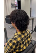 ノイセル 心斎橋(Noisyle)&nbsp;スパイラルパーマフェードカット刈り上げセンターパートS