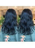 ブルーブラック×艶髪