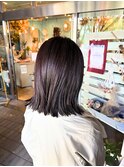 重ため切りっぱなし外ハネミディアムレイヤーカット